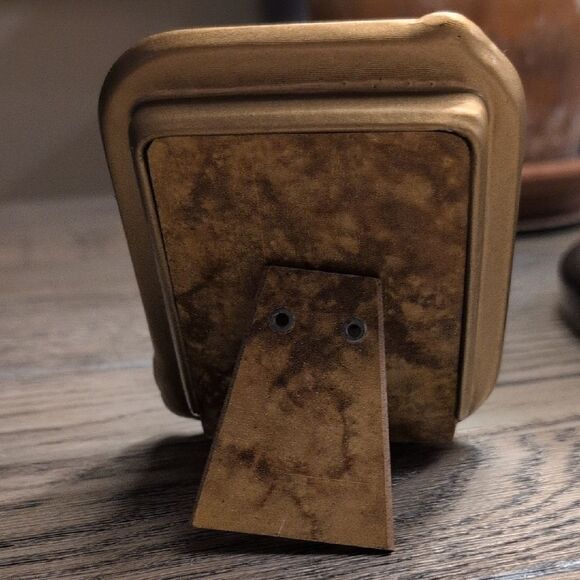 Vintage The Bucklers Inc Heavy Enamel Clown & Balloons Brass Picture Frame MCM - Picture 5 of 9